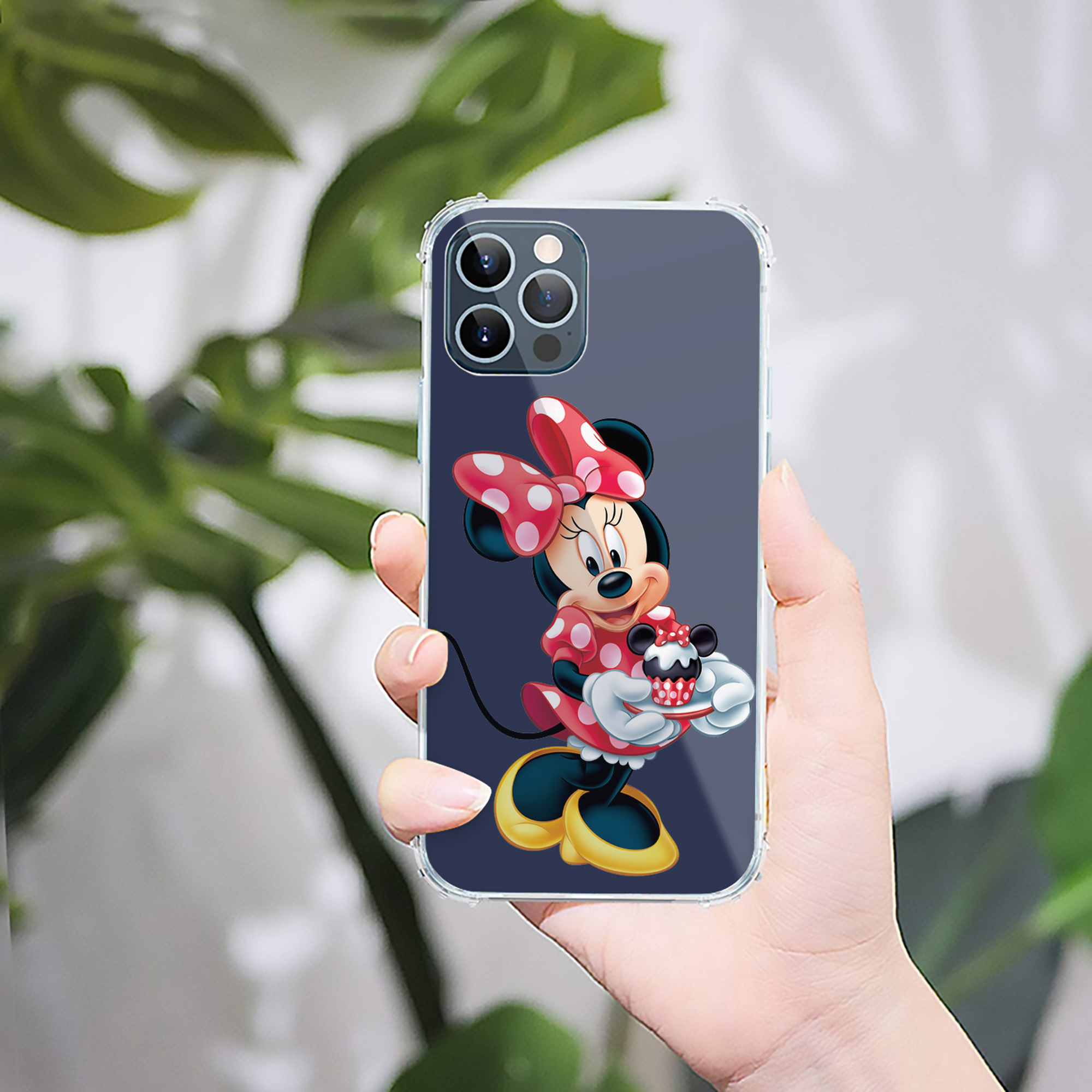 （画像用） ミッキーマウス Mickey Mouse 【iPhone 12シリーズ対応】透明スマホケース（クリアソフトケース）
